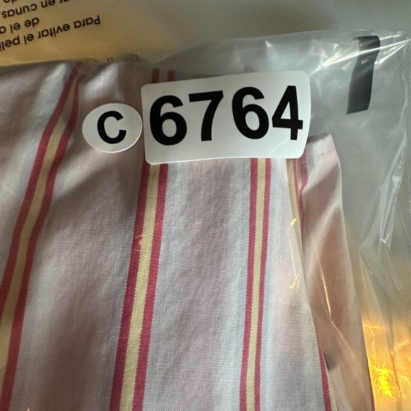 Paul Frederick Dress Shirt Mens Size MEDIUM Pink Yellow Button Up Striped - Picture 14 of 14